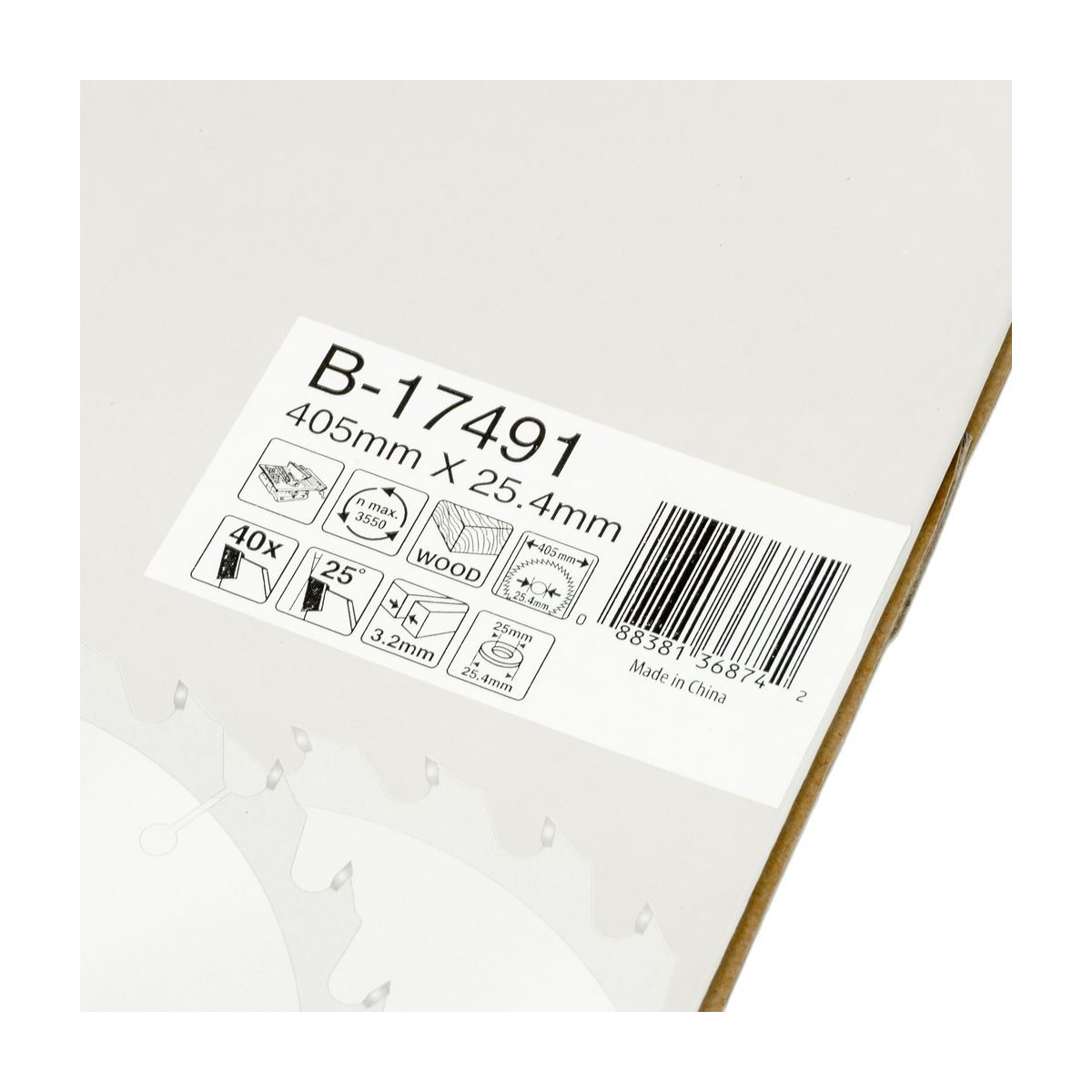 MAKITA T.C.T. SAW BLADE 405X40TX25.4 photo 5