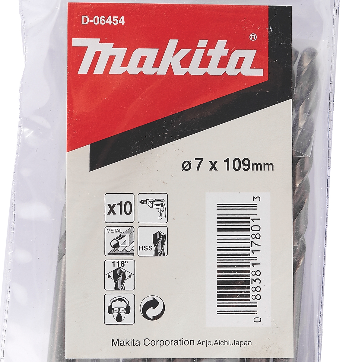 ดอกเจาะเหล็ก 7 มม.(D-06454) MAKITA รุ่น 007220 รูปที่ 3