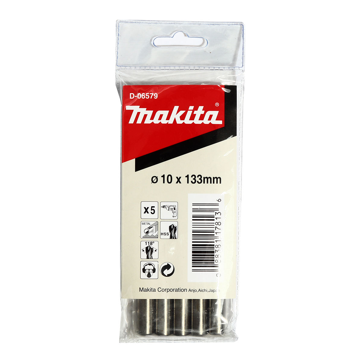 ดอกเจาะเหล็ก 10 มม.(D-06579) MAKITA รุ่น 007280 ราคา ฿674.65