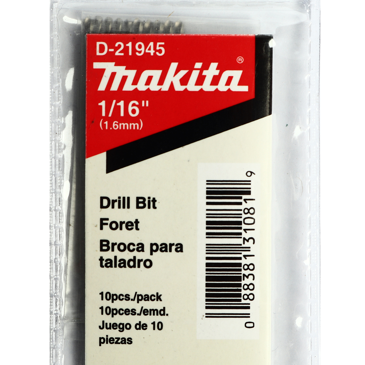 ดอกเจาะเหล็ก 1/16" (D-21945) MAKITA รุ่น 007350 รูปที่ 3