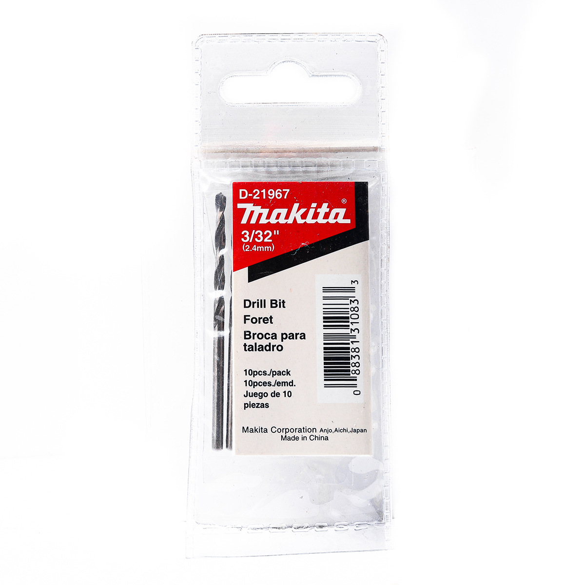 ดอกเจาะเหล็ก 3/32" (D-21967) MAKITA รุ่น 007370 ราคา ฿177.16