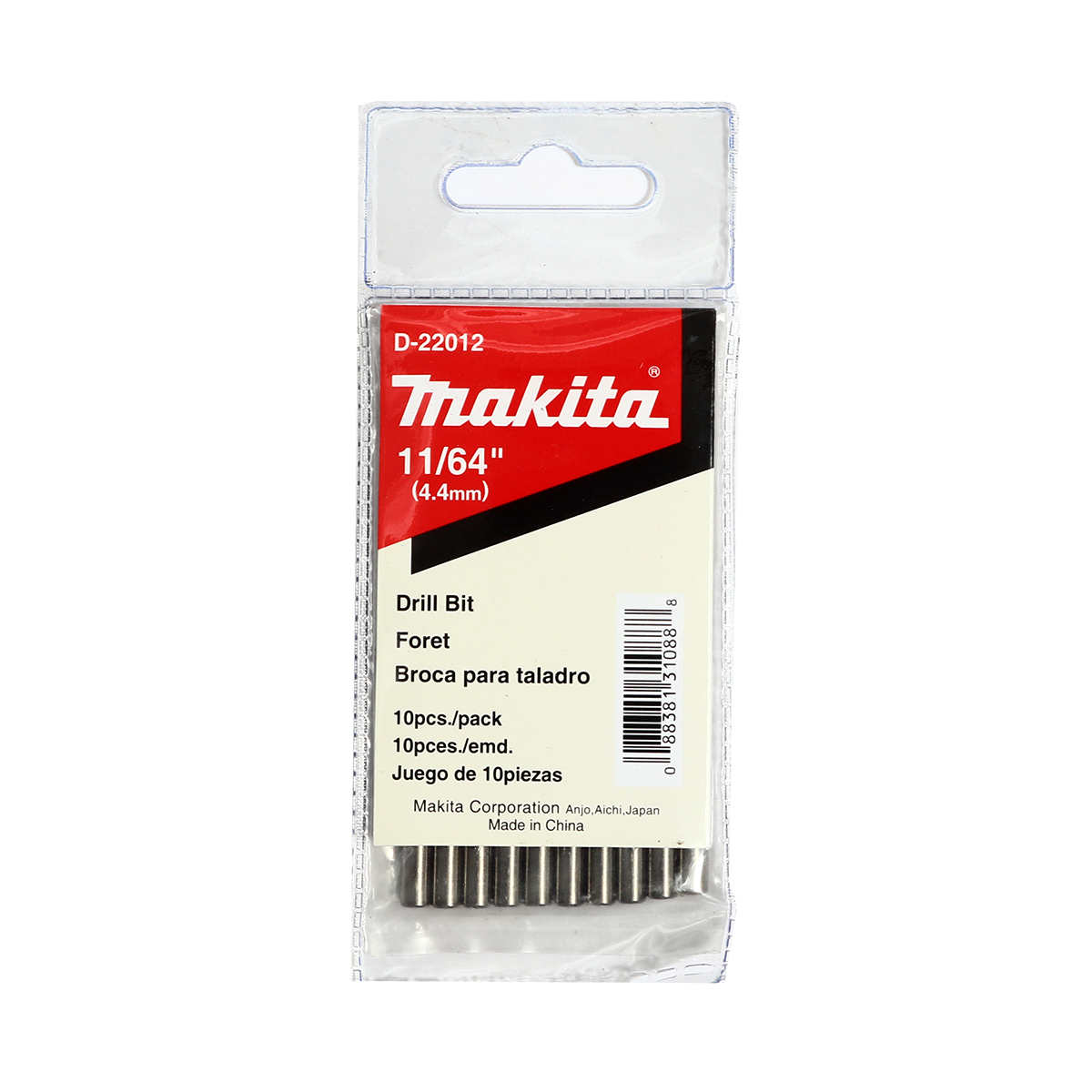 ดอกเจาะเหล็ก 11/64" (D-22012) MAKITA รุ่น 007420 ราคา ฿372.86