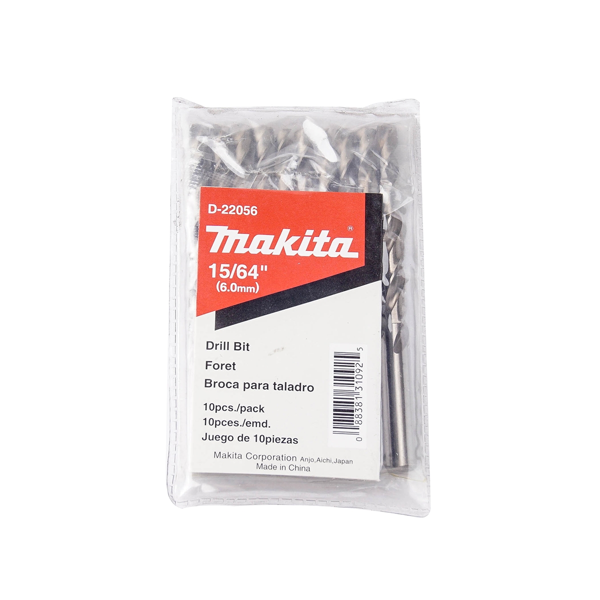 ดอกเจาะเหล็ก 15/64" (D-22056) MAKITA รุ่น 007460 ราคา ฿627.27