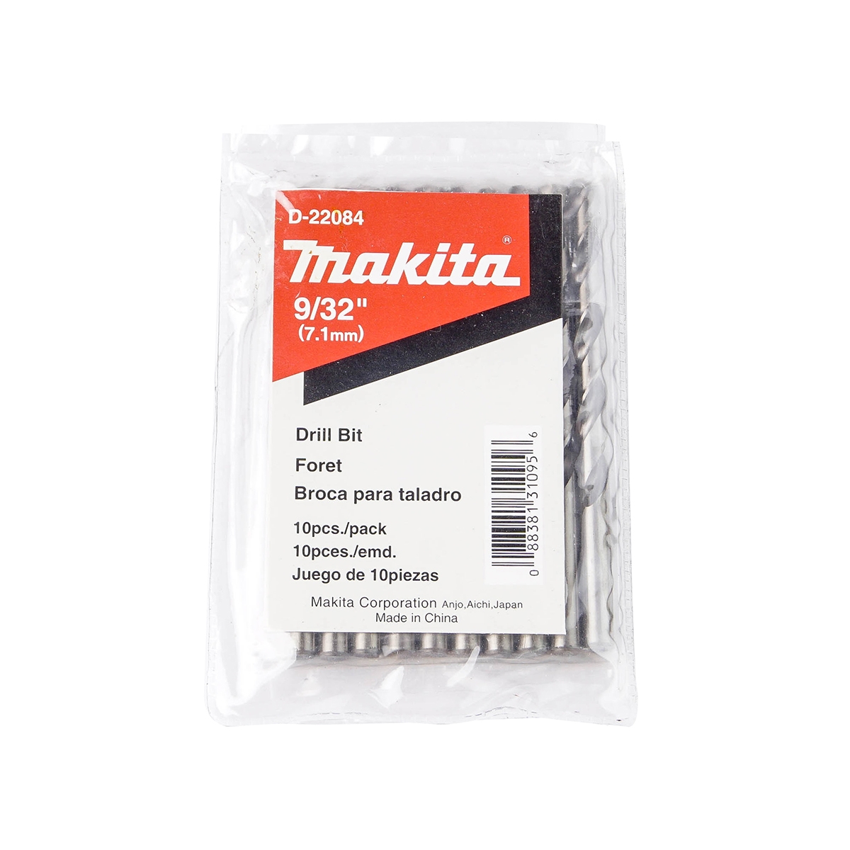 ดอกเจาะเหล็ก 9/32" (D-22084) MAKITA รุ่น 007480 ราคา ฿920.82