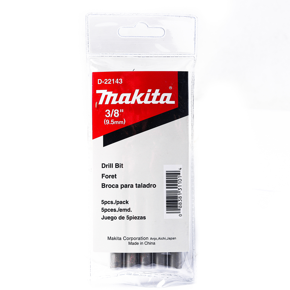 ดอกเจาะเหล็ก 3/8" (D-22143) MAKITA รุ่น 007540 ราคา ฿1,039.27
