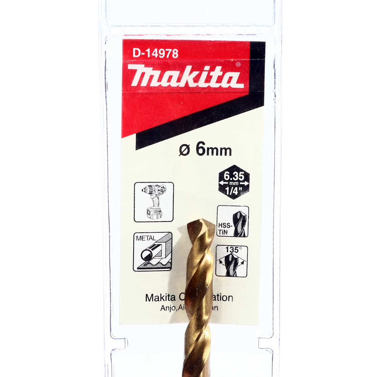 ดอกเจาะเหล็กก้านหกเหลี่ยม 6 มม.(D-14978) MAKITA รุ่น 007950 รูปที่ 4