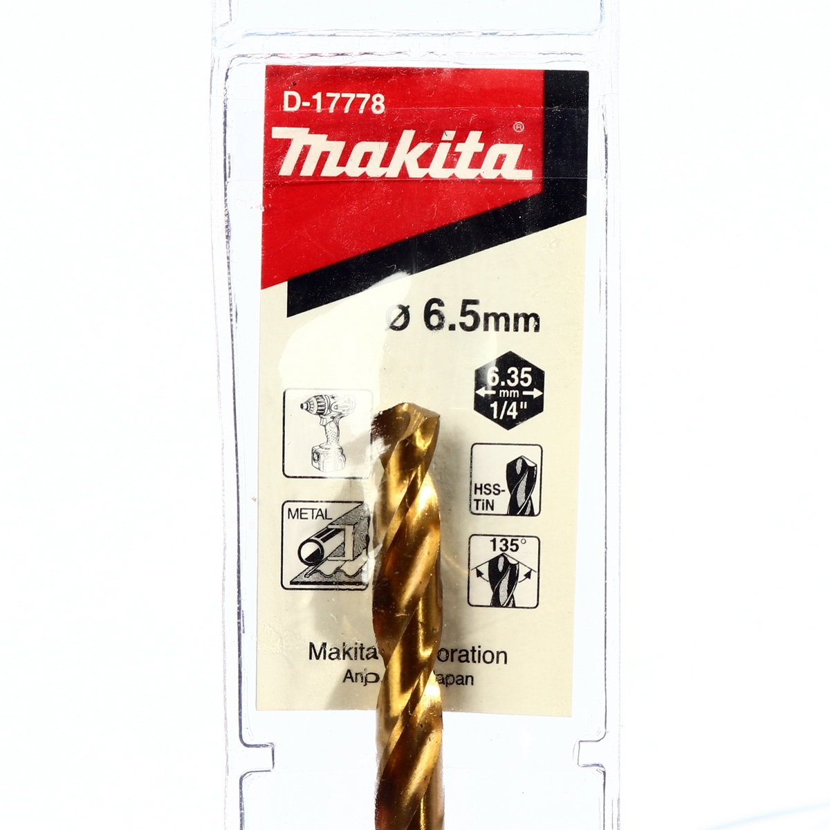 ดอกเจาะเหล็กก้านหกเหลี่ยม 6.5 มม.(D-17778) MAKITA รุ่น 007960 รูปที่ 4