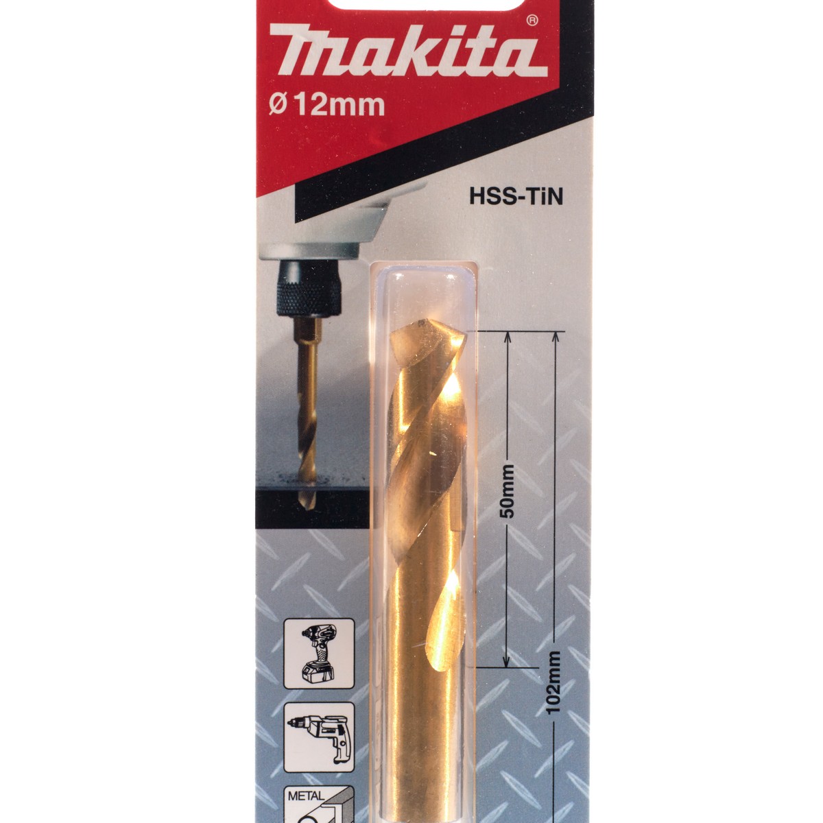 ดอกเจาะเหล็กก้านหกเหลี่ยม 12 มม.(B-51063) MAKITA รุ่น 007981 รูปที่ 2