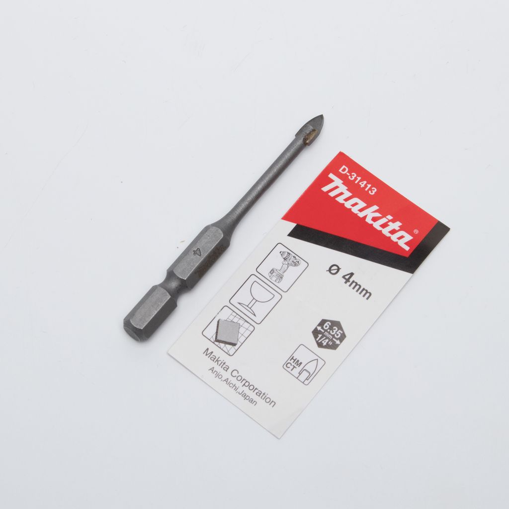 ดอกเจาะกระจก 4 X 65 MM ก้าน HEX (D-31413) MAKITA รุ่น 008370 รูปที่ 3