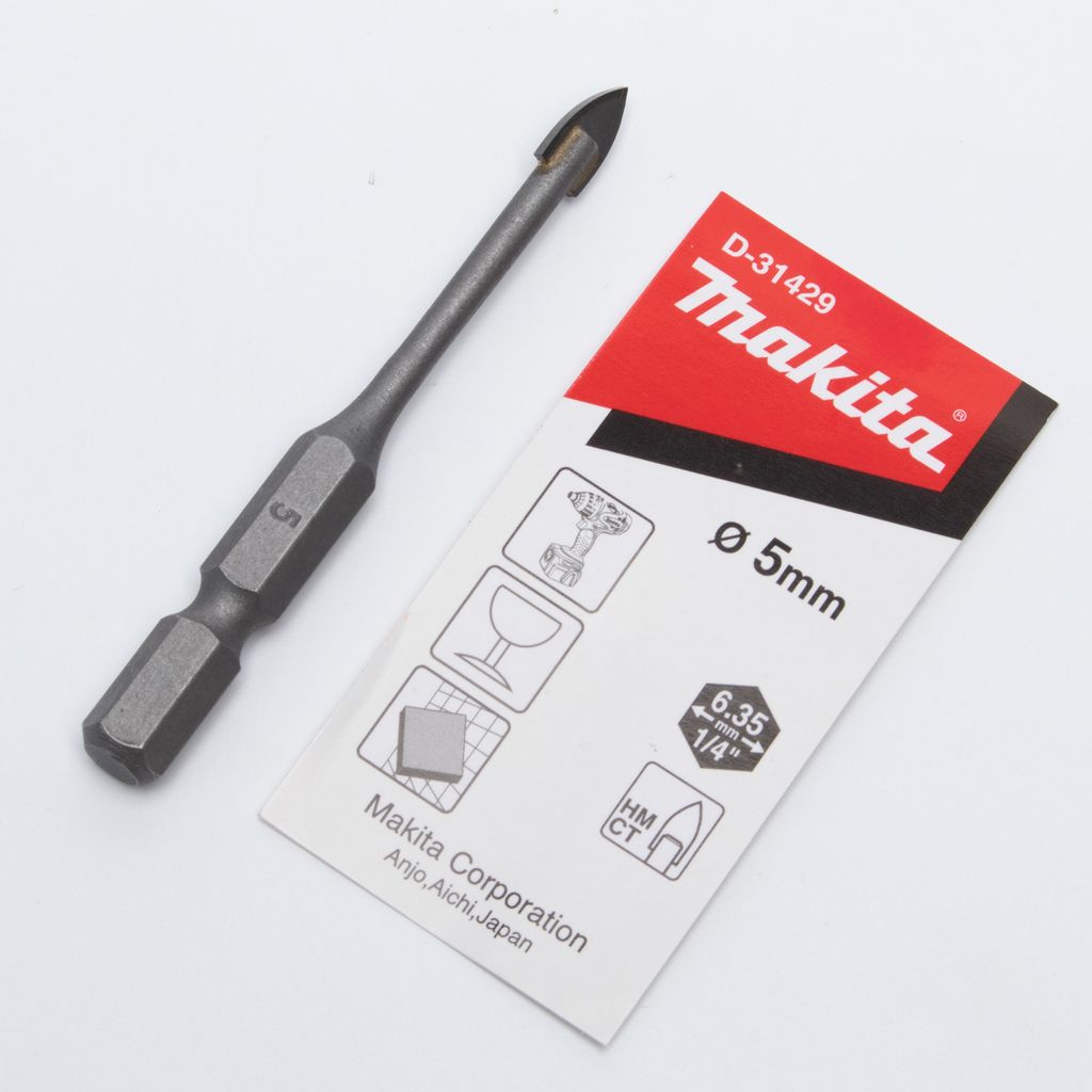 ดอกเจาะกระจก 5 X 65 MM ก้าน HEX (D-31429) MAKITA รุ่น 008375 รูปที่ 3