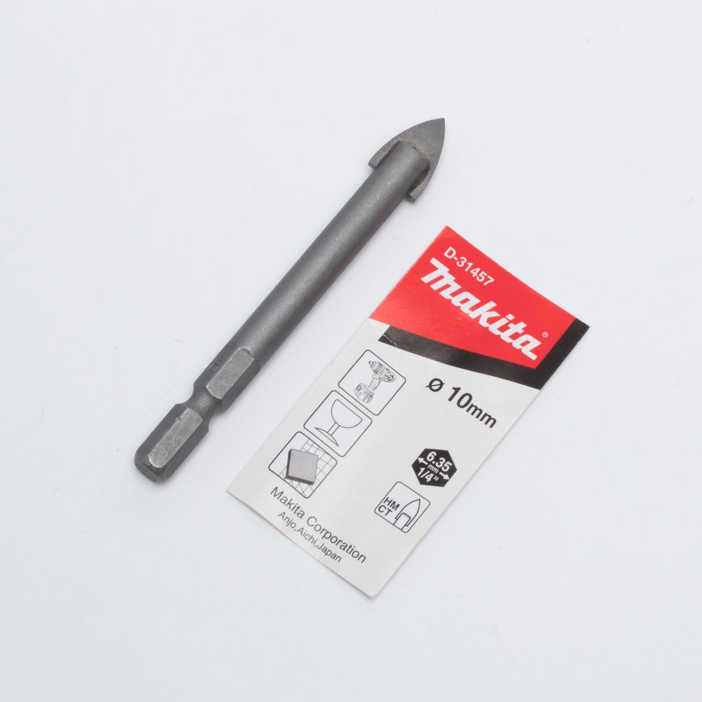 ดอกเจาะกระจก 10 X 80 MM ก้าน HEX (D-31457 MAKITA รุ่น 008390 รูปที่ 3