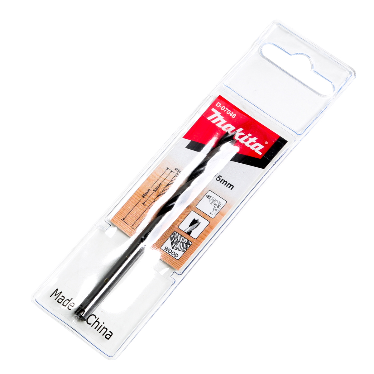 ดอกเจาะไม้ก้านกลม 5 X 86 มม. D-07048 MAKITA รุ่น 008930 รูปที่ 4