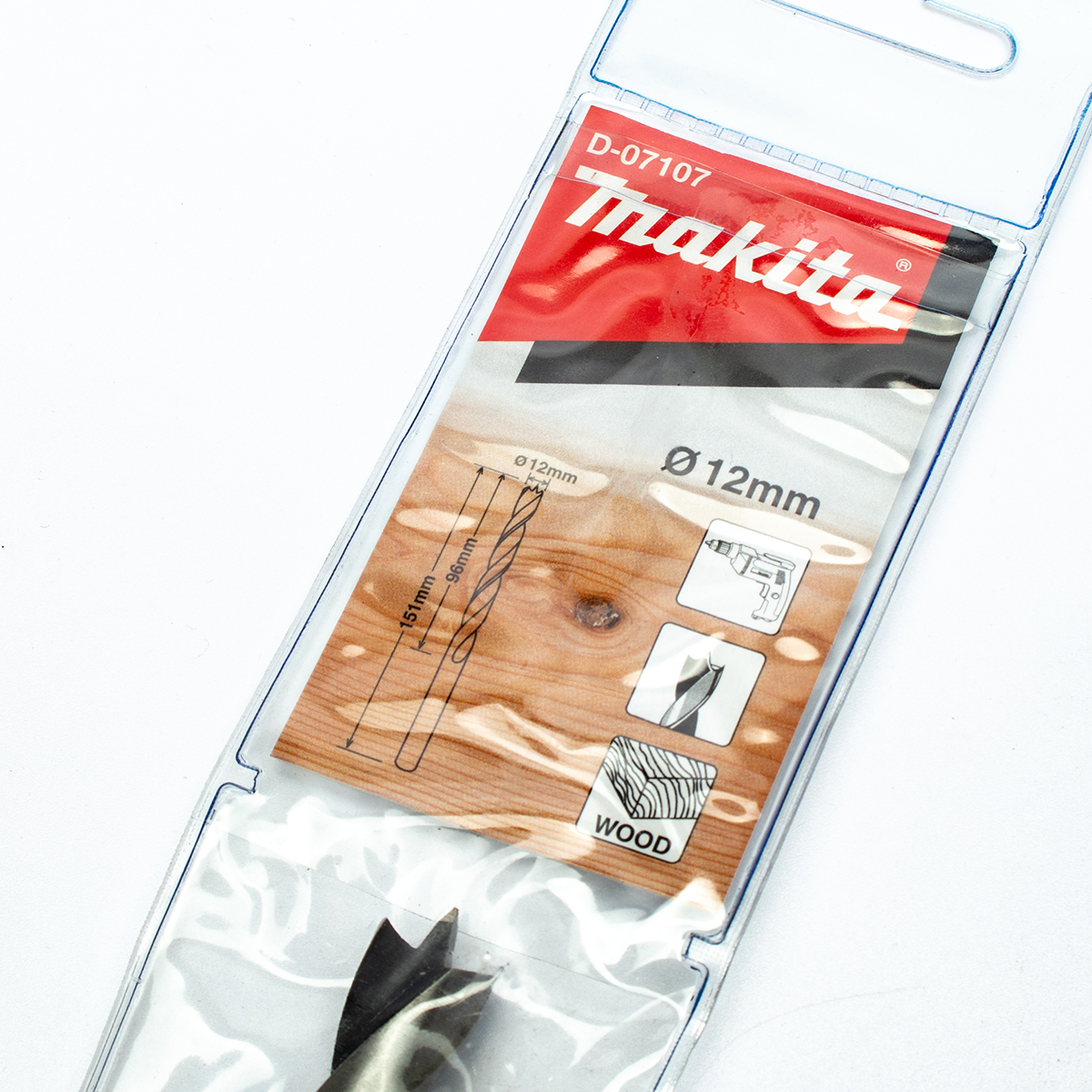 ดอกเจาะไม้ก้านกลม 12 X 151 มม. D-07107 MAKITA รุ่น 008990 รูปที่ 5