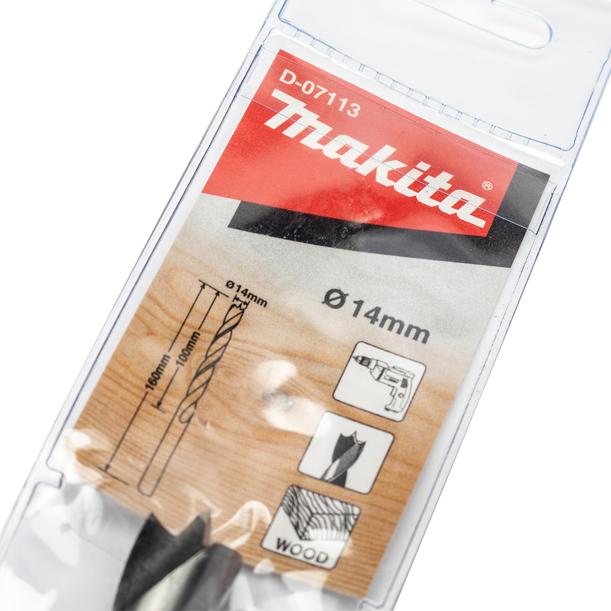ดอกเจาะไม้ก้านกลม 14 X 160 มม. D-07113 MAKITA รุ่น 009000 รูปที่ 4