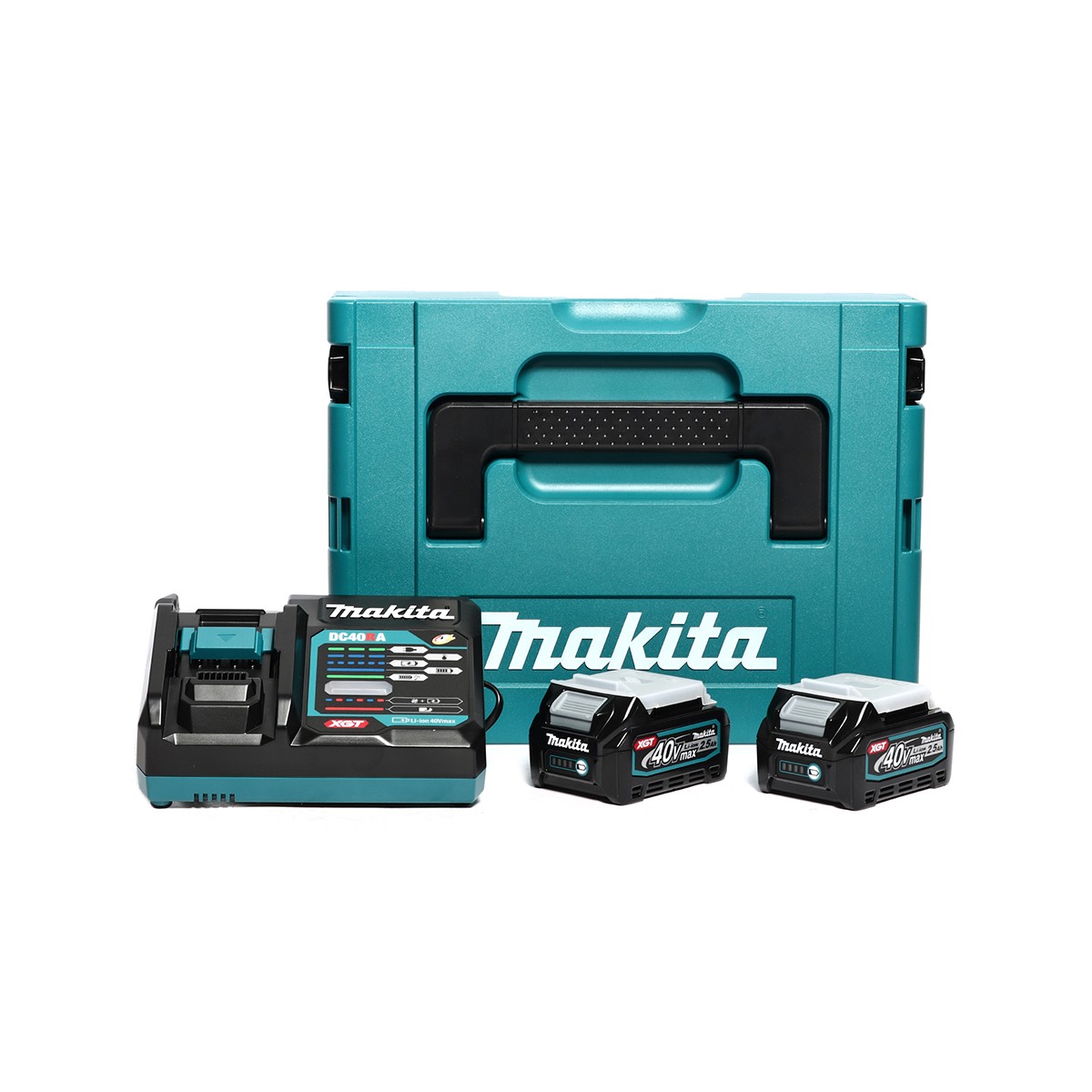MAKITA 40V Battery and Charger Set Model MKP1G001: Battery BL4025 X2 + Rapid Charger DC40RA + MAKPAC Tool Case price ฿12,859