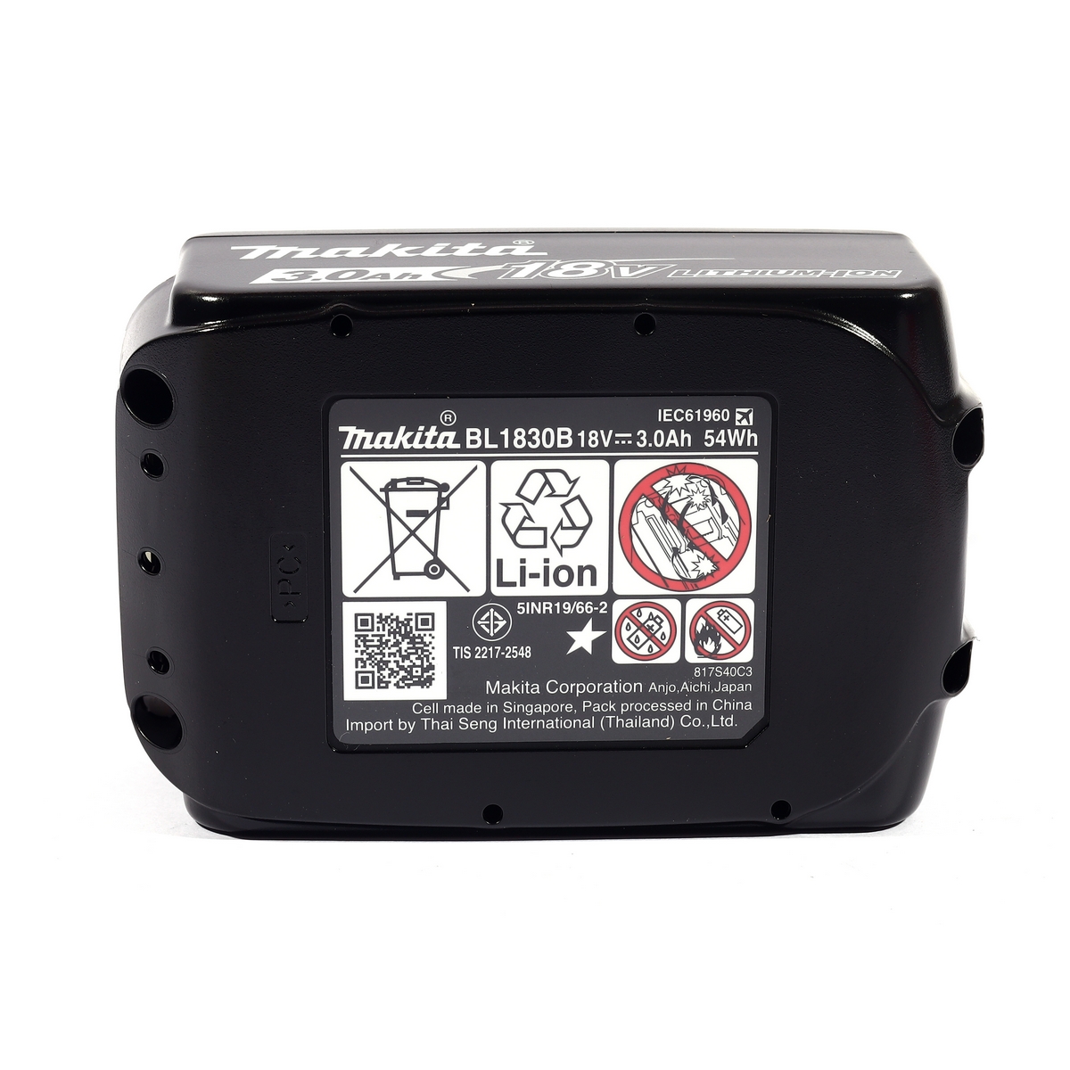 MAKITA 18V Lithium-Ion Battery Model BL1830B, Battery Capacity 3.0 Ah photo 4