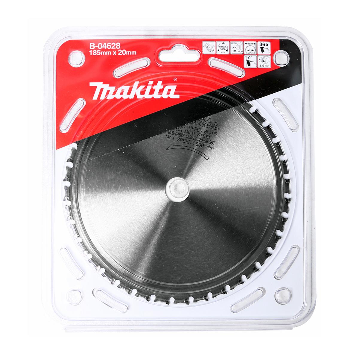 MAKITA T.C.T. SAW BLADE 185X20X36T photo 4