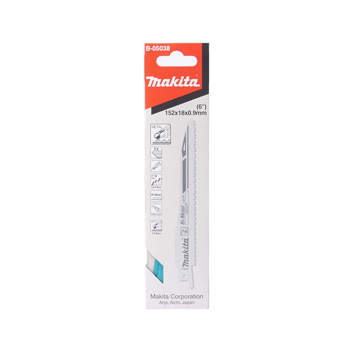 MAKITA RECIPRO SAW BLADE 7-18T (5PCS/1PAC) photo 2