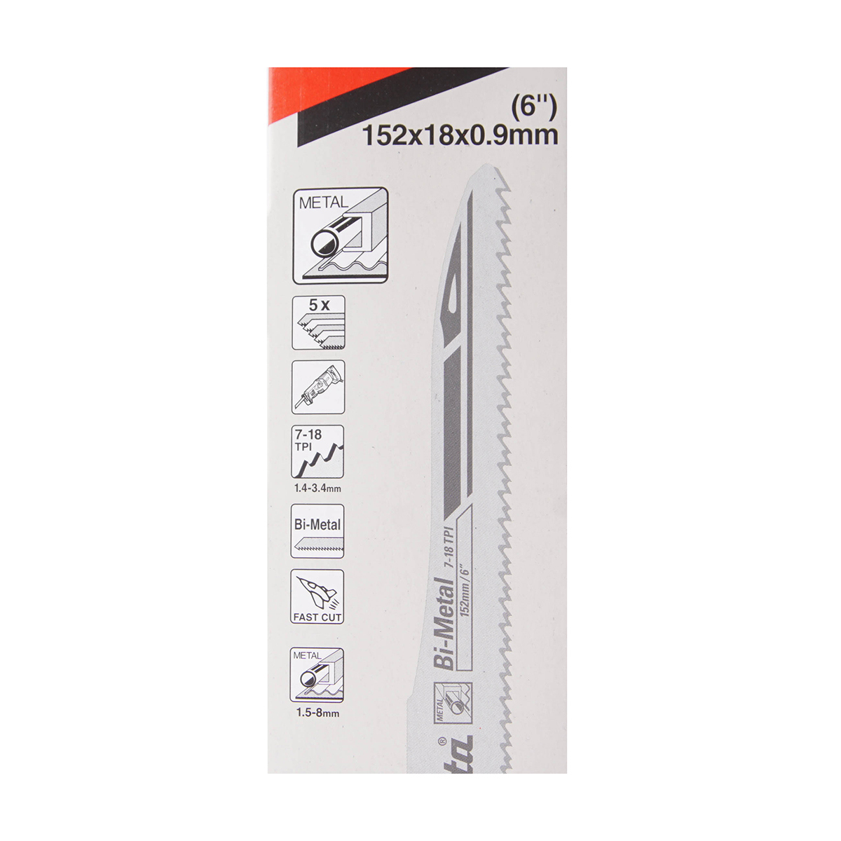 MAKITA RECIPRO SAW BLADE 7-18T (5PCS/1PAC) photo 4