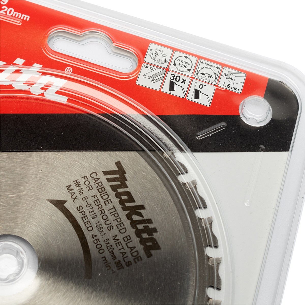 MAKITA T.C.T SAW BLADE 136X20X30T photo 3