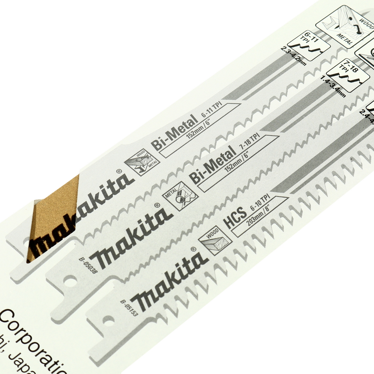 MAKITA RECIPRO SAW BLADE SET photo 2