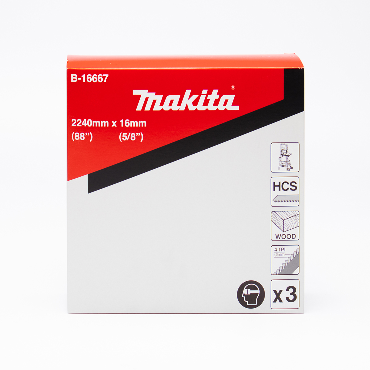 ใบเลื่อยสายพาน 4T-16MM LB1200 (3PCS/PAC) MAKITA รุ่น B-16667 รูปที่ 5