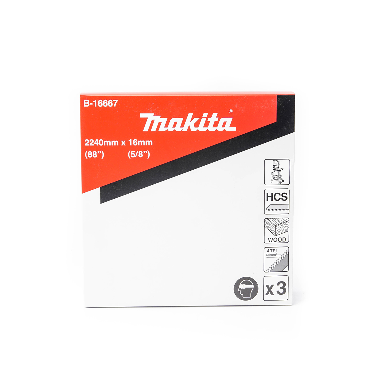ใบเลื่อยสายพาน 4T-16MM LB1200 (3PCS/PAC) MAKITA รุ่น B-16667 รูปที่ 3
