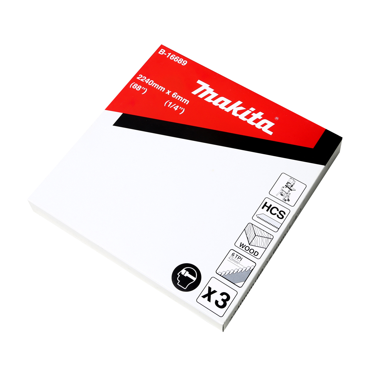 ใบเลื่อยสายพาน 6T-6MM LB1200 (3PCS/PAC) MAKITA รุ่น B-16689 รูปที่ 3