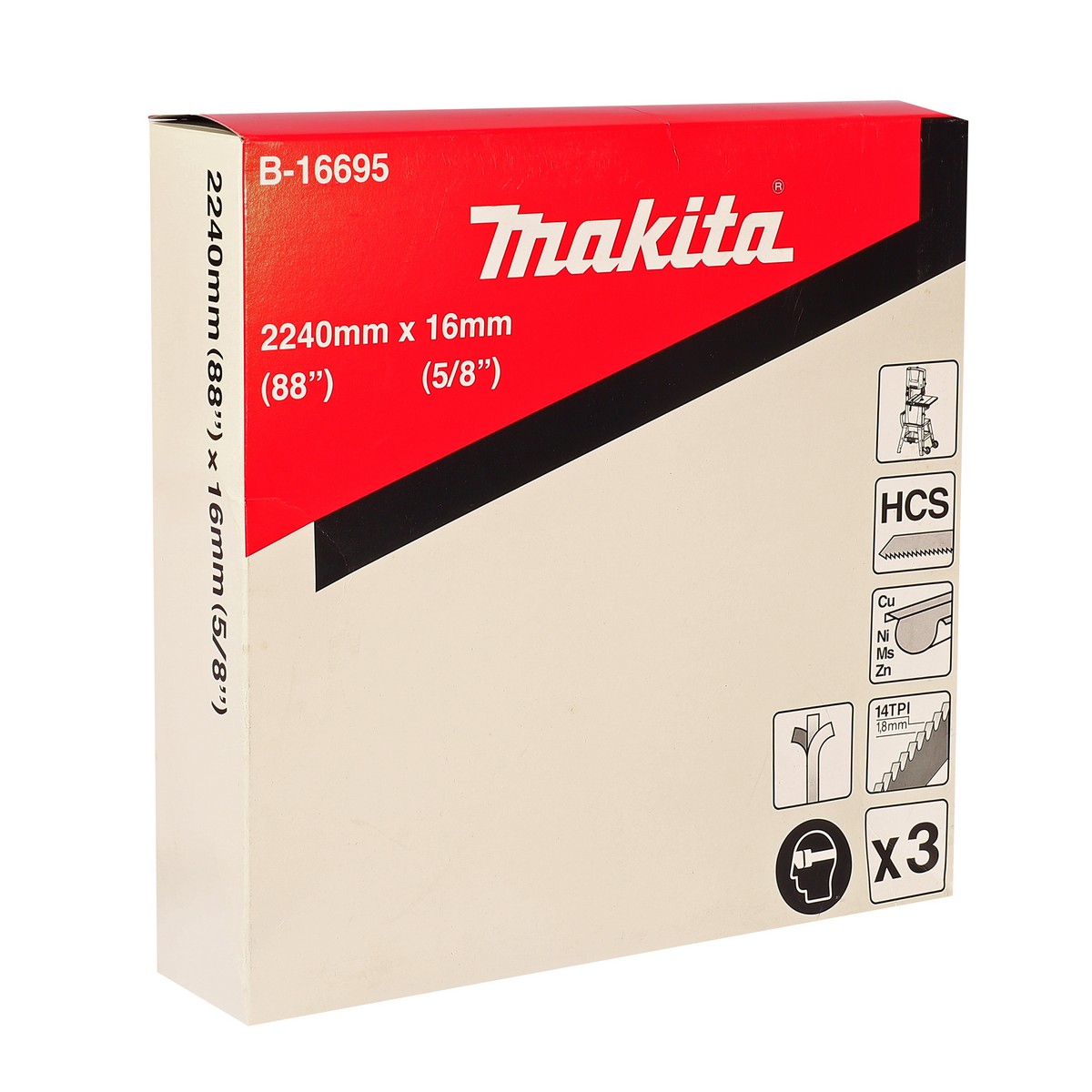 ใบเลื่อยสายพาน 14T-16MM LB1200(3PCS/PAC) MAKITA รุ่น B-16695 รูปที่ 5