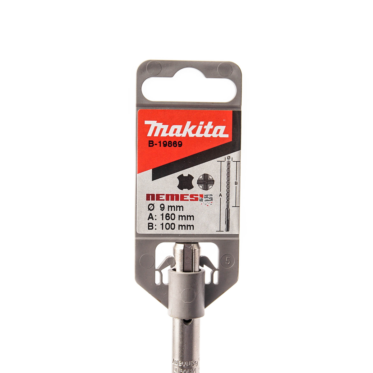 ดอก SDS PLUS 9X160 NEMESIS MAKITA รุ่น B-19869 รูปที่ 4