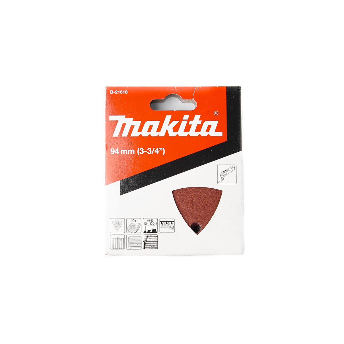 ใบ/PAC TM3000C(แดง)กระดาษทรายคละเบอร์ 10 MAKITA รุ่น B-21618 ราคา ฿123.6