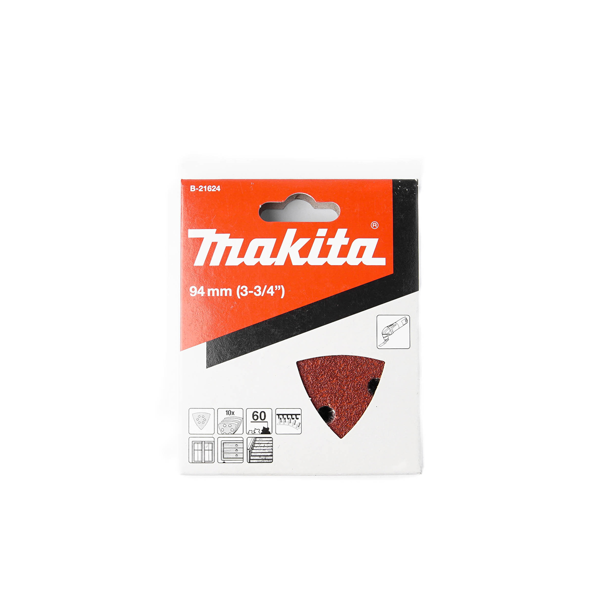 ใบ/PAC TM3000C(แดง)กระดาษทรายขัดไม้#60 10 MAKITA รุ่น B-21624 ราคา ฿123.6