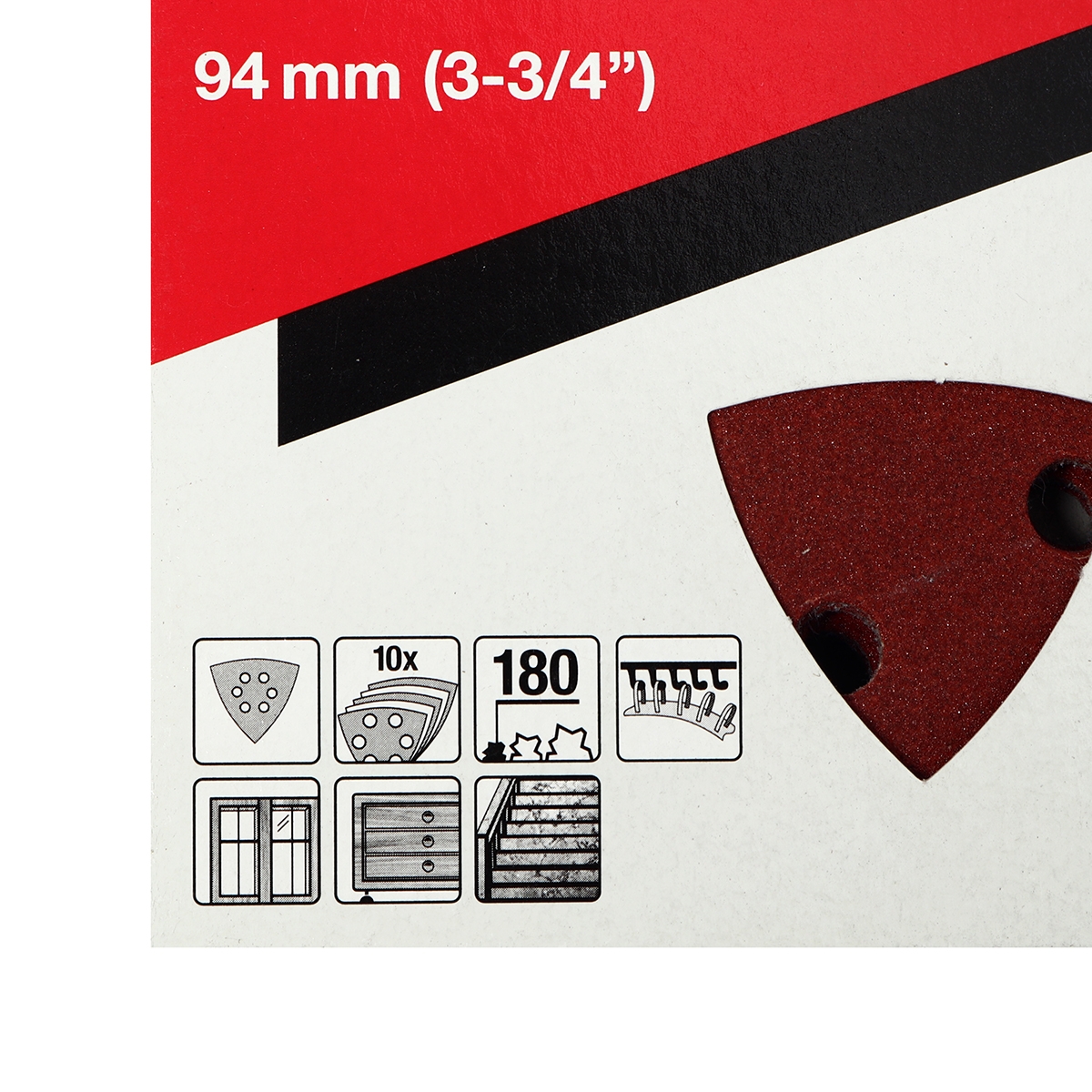 ใบ/PAC TM3000C(แดง)กระดาษทรายไม้#180 10 MAKITA รุ่น B-21652 รูปที่ 2