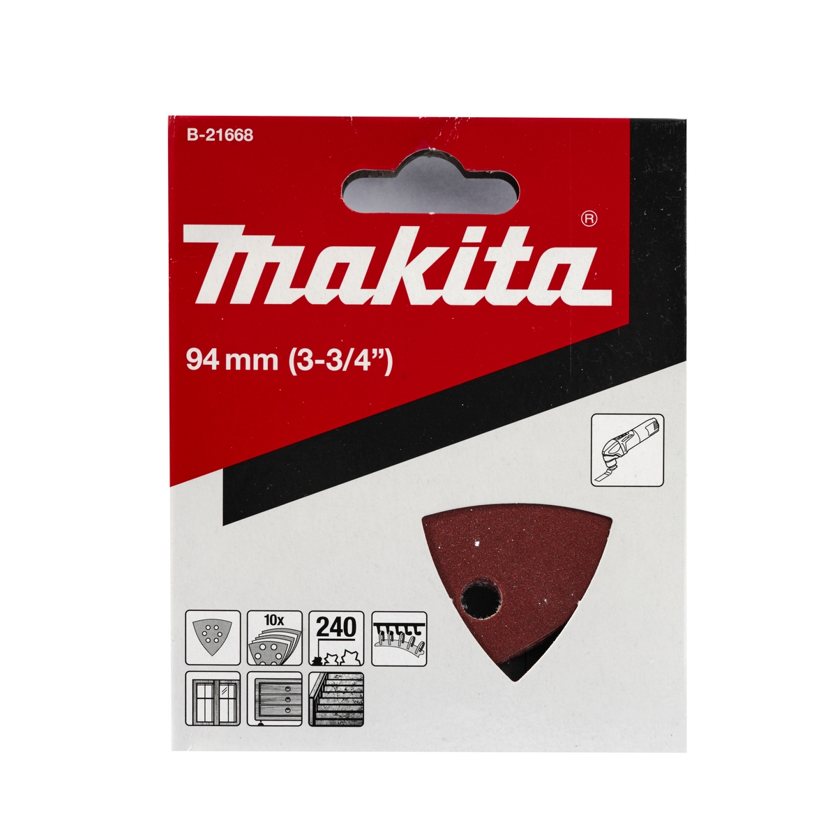 ใบ/PAC TMC3000C(แดง)กระดาษทรายไม้#240 10 MAKITA รุ่น B-21668 ราคา ฿119.48