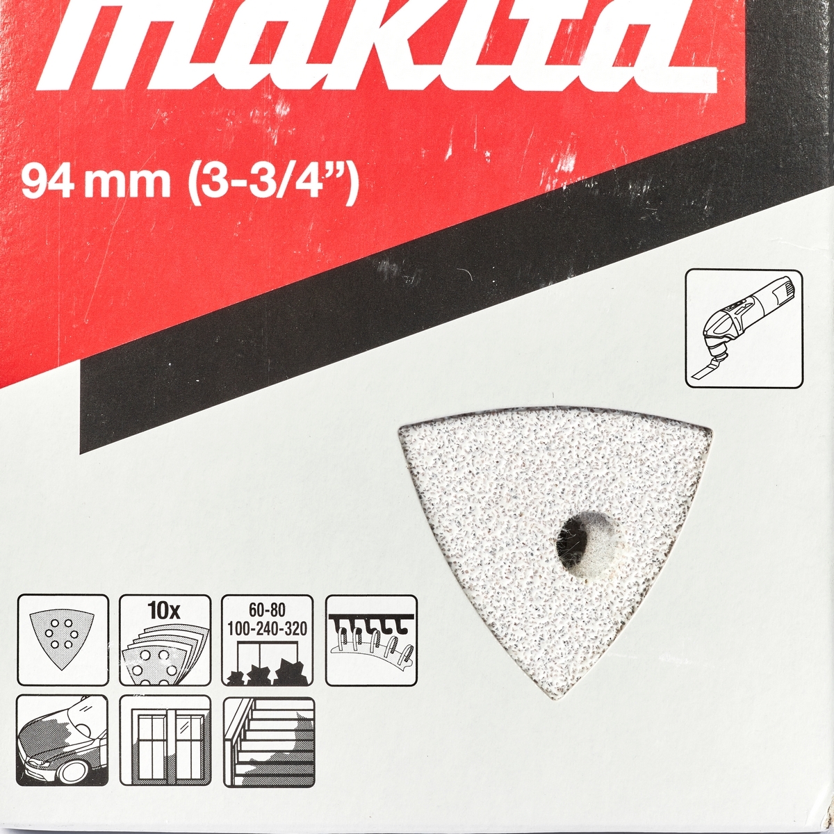 คละ 10/PC TM3000C(ขาว)กระดาษทรายลอกสี MAKITA รุ่น B-21674 รูปที่ 3