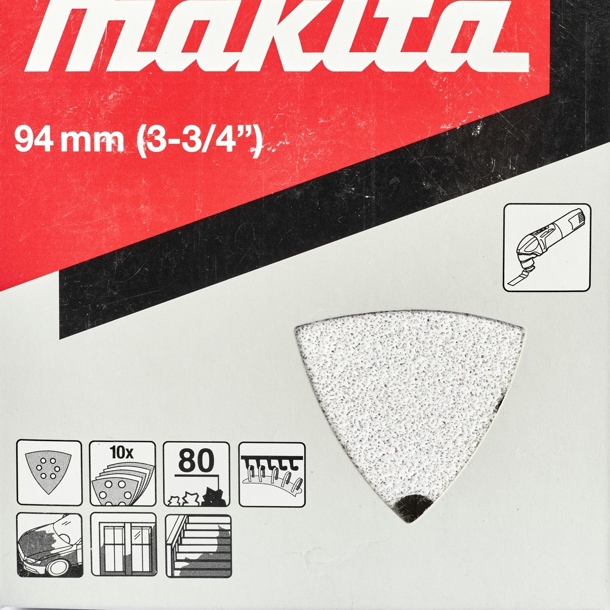 ใบ/P TM3000C(ขาว)กระดาษทรายขัดลอกสี#80 10 MAKITA รุ่น B-21696 รูปที่ 2