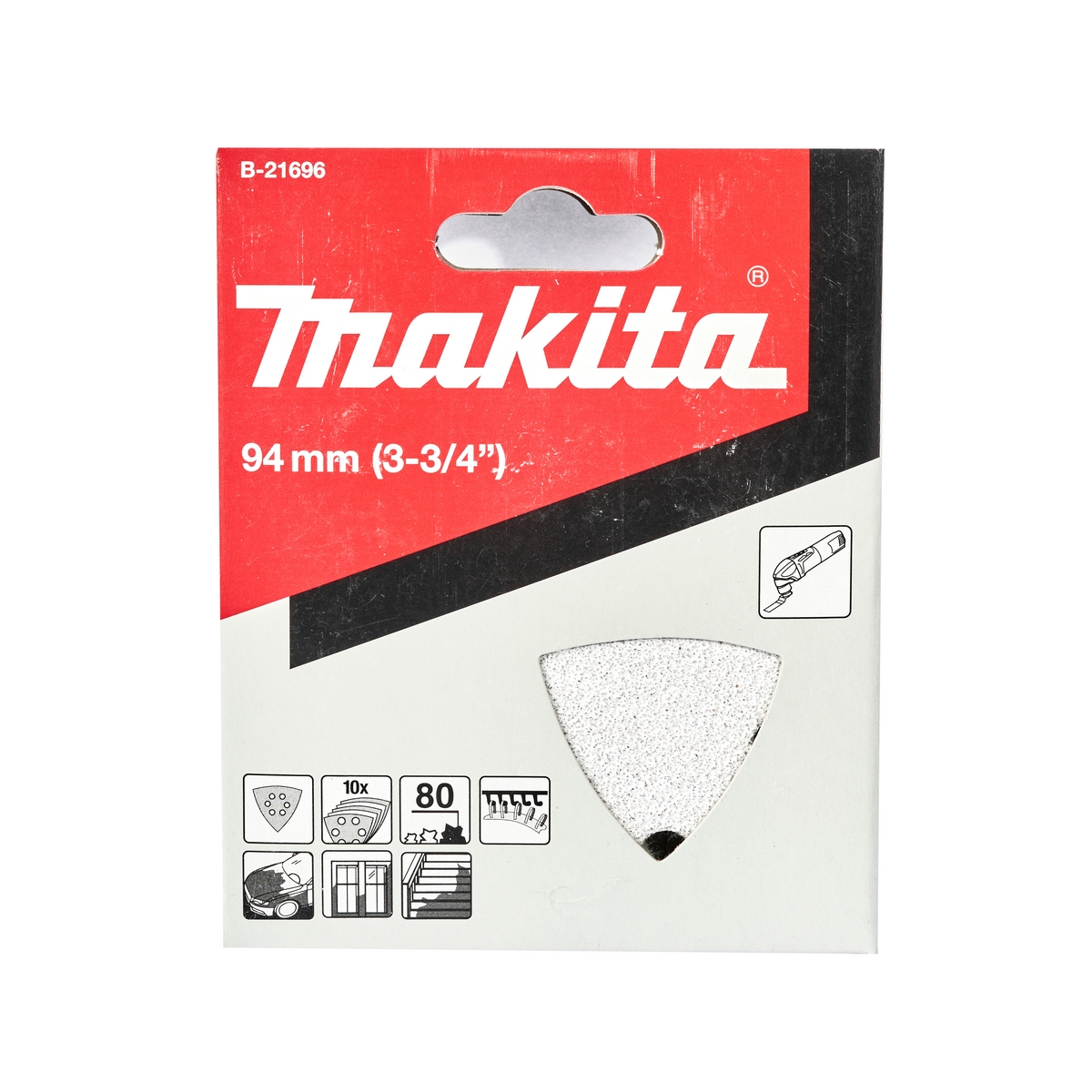 ใบ/P TM3000C(ขาว)กระดาษทรายขัดลอกสี#80 10 MAKITA รุ่น B-21696 ราคา ฿133.9
