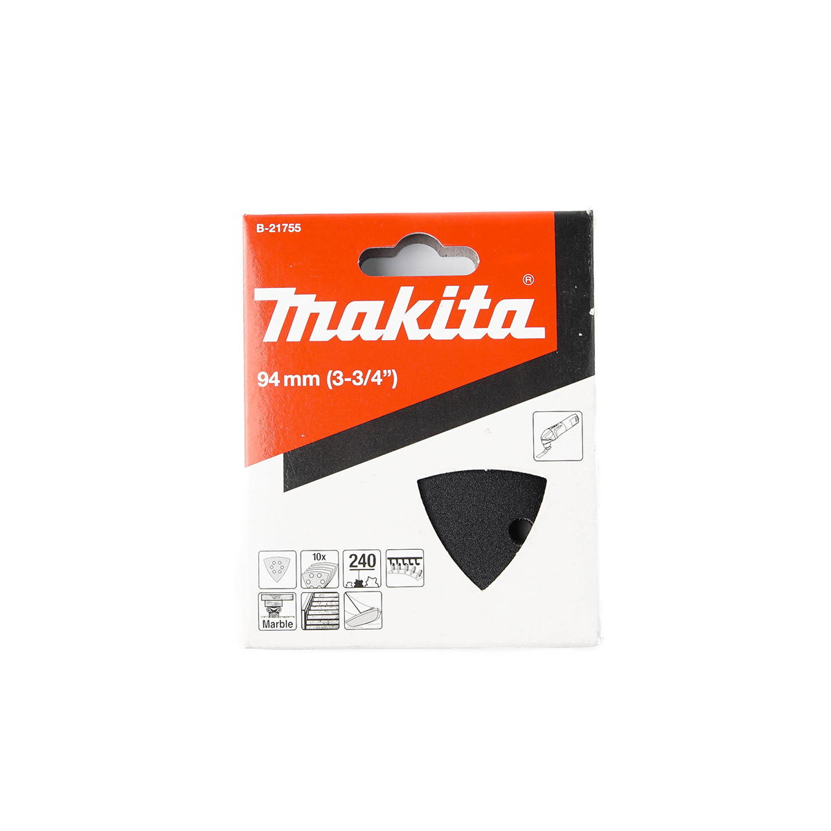 ใบ/PA TM3000C (ดำ)กระดาษทรายขัดหิน#240 10 MAKITA รุ่น B-21755 ราคา ฿133.9