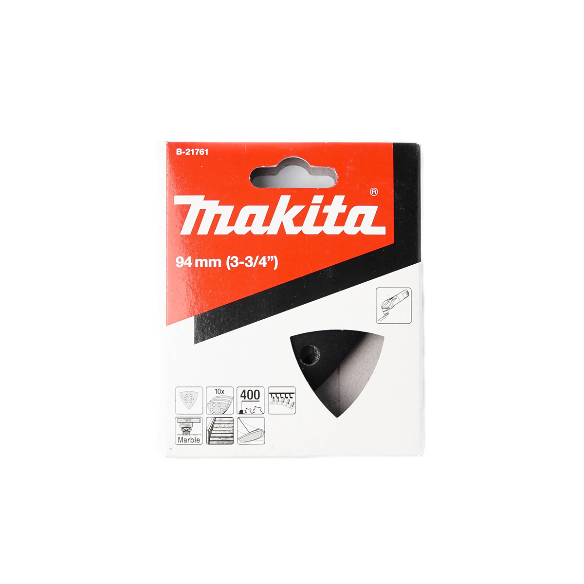 ใบ/PAC TM3000C(ดำ)กระดาษทรายขัดหิน#400 10 MAKITA รุ่น B-21761 ราคา ฿132.87