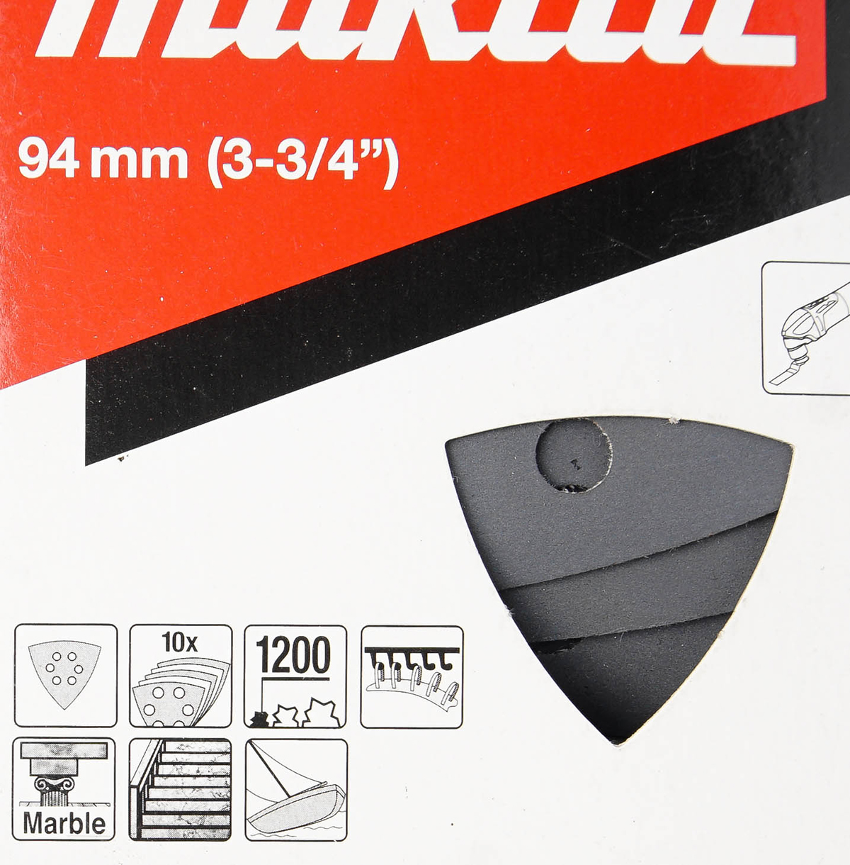 ใบ/PA TM3000C(ดำ)กระดาษทรายขัดหิน#1200 10 MAKITA รุ่น B-21783 รูปที่ 2