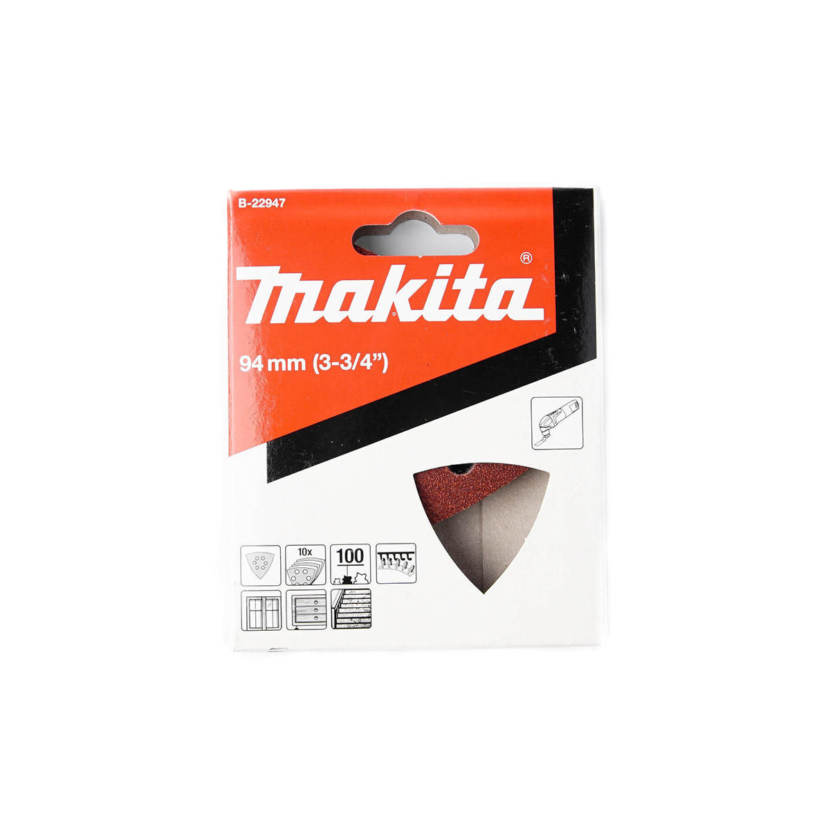 ใบ/PAC TM3000C(แดง)กระดาษทรายไม้#100 10 MAKITA รุ่น B-22947 ราคา ฿121.54