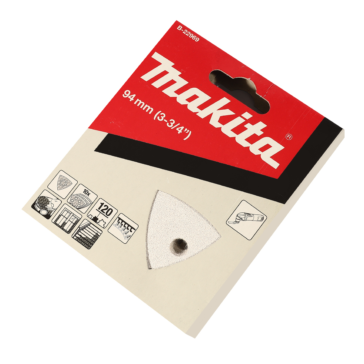 ใบ/PA TM3000C (ขาว)กระดาษทรายลอกสี#120 10 MAKITA รุ่น B-22969 รูปที่ 2