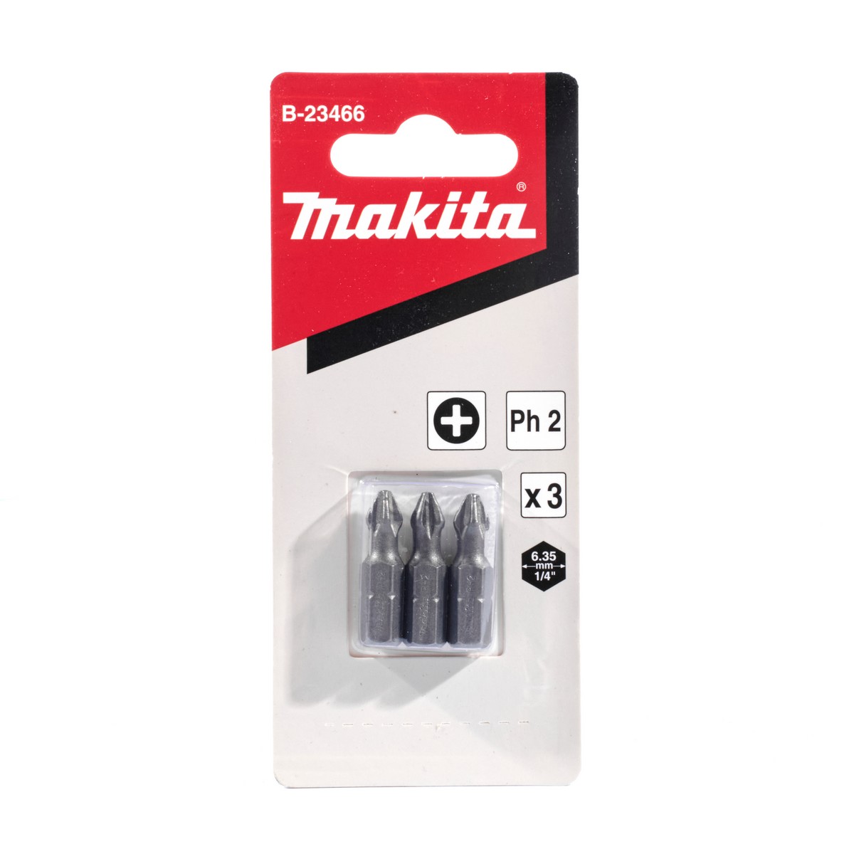 ดอกไขควง +PH-2 X 25MM (3 ดอก/ชุด) MAKITA รุ่น B-23466 ราคา ฿56.65