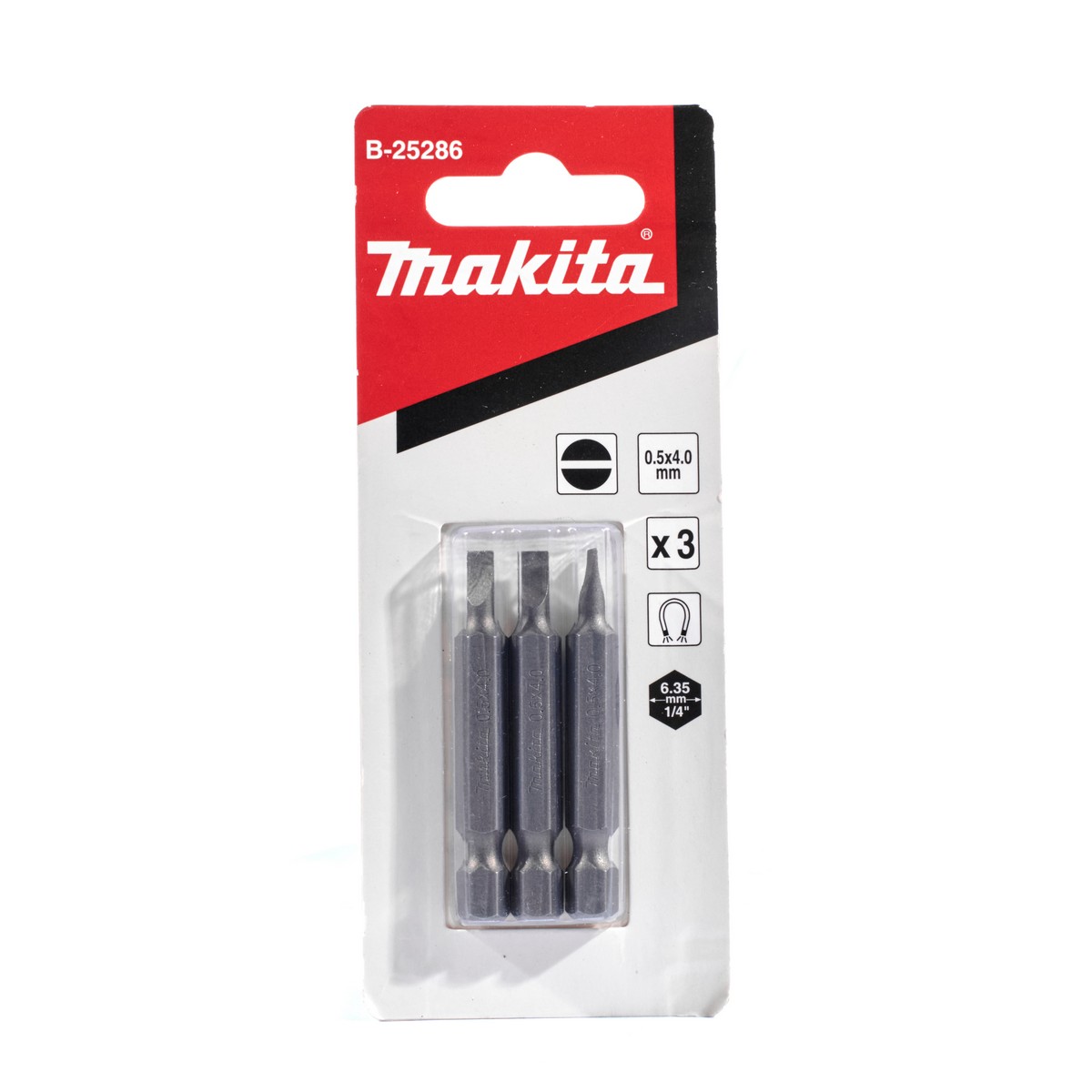 ดอกไขควง -SL-4.0 X 50MM (3 ดอก/ชุด) MAKITA รุ่น B-25286 ราคา ฿51.5