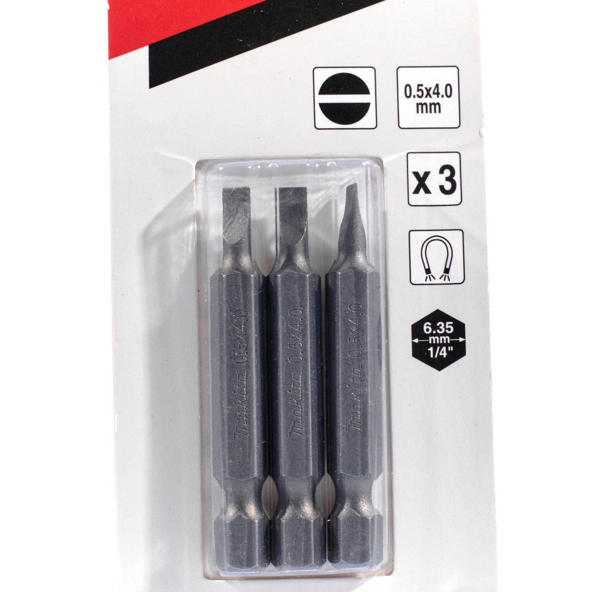 ดอกไขควง -SL-4.0 X 50MM (3 ดอก/ชุด) MAKITA รุ่น B-25286 รูปที่ 2