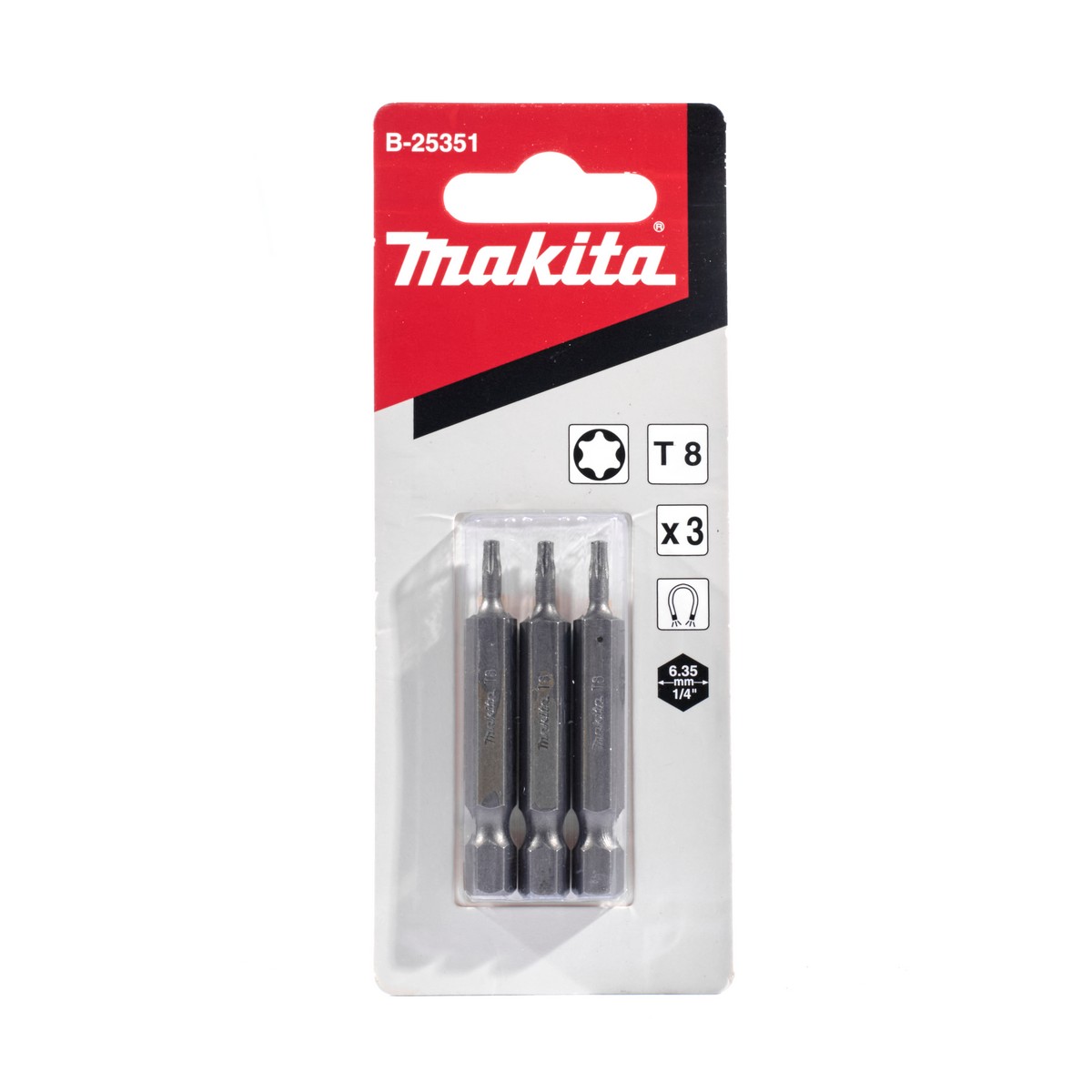 ดอกไขควง T-8 X 50MM (3 ดอก/ชุด) MAKITA รุ่น B-25351 ราคา ฿51.5