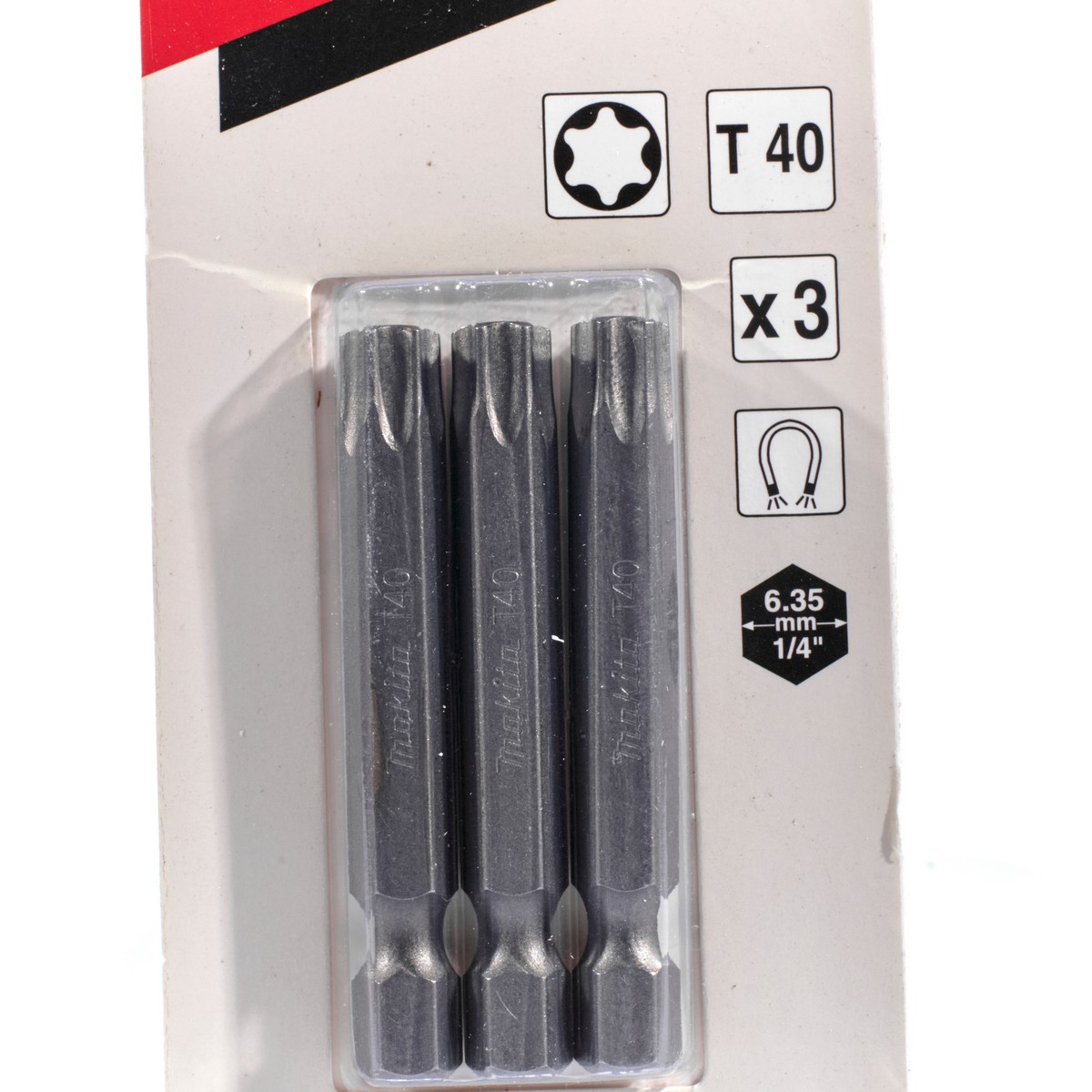 ดอกไขควง T-40 X 50MM (3 ดอก/ชุด) MAKITA รุ่น B-25432 รูปที่ 2