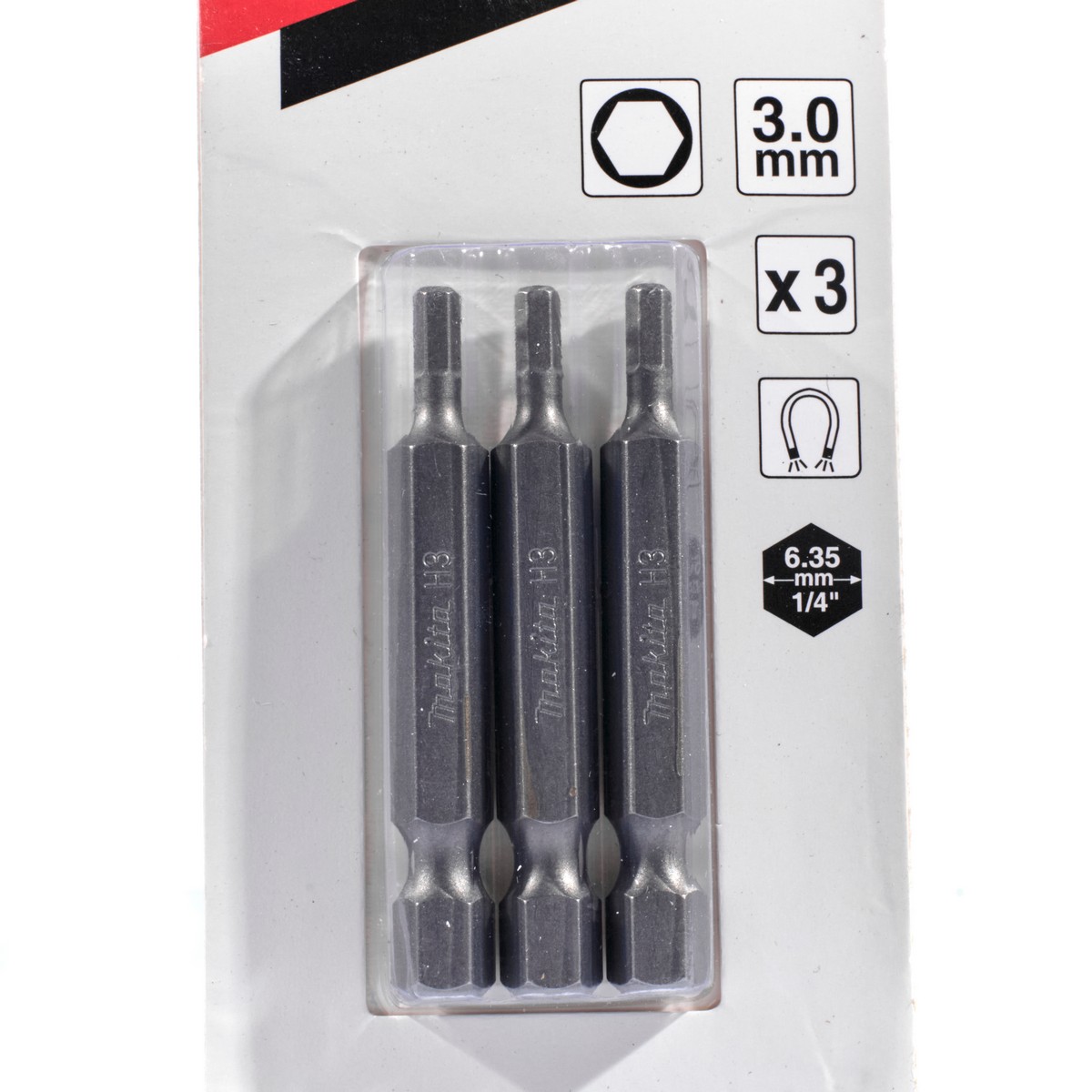ดอกไขควง HEX-3 X 50MM (3 ดอก/ชุด) MAKITA รุ่น B-25448 รูปที่ 2
