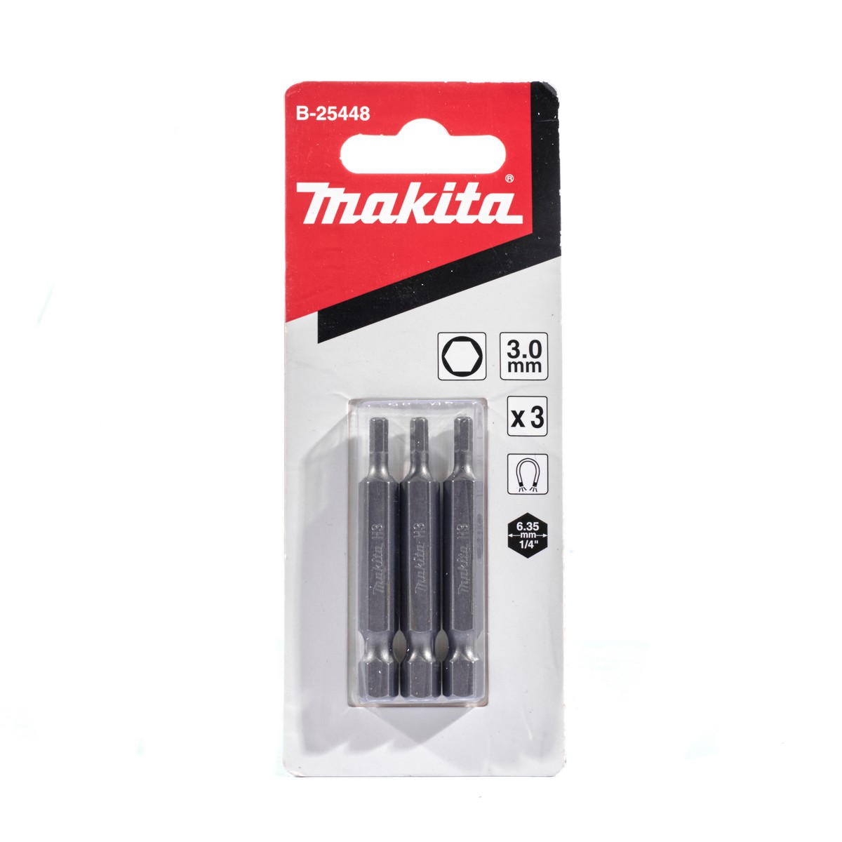 ดอกไขควง HEX-3 X 50MM (3 ดอก/ชุด) MAKITA รุ่น B-25448 ราคา ฿51.5