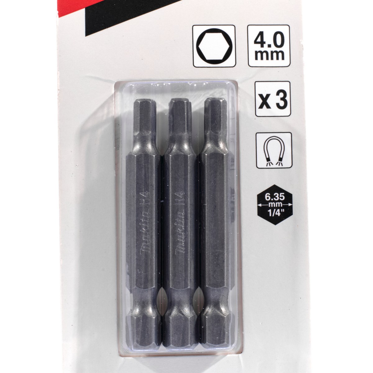 ดอกไขควง HEX-4 X 50MM (3 ดอก/ชุด) MAKITA รุ่น B-25454 รูปที่ 2